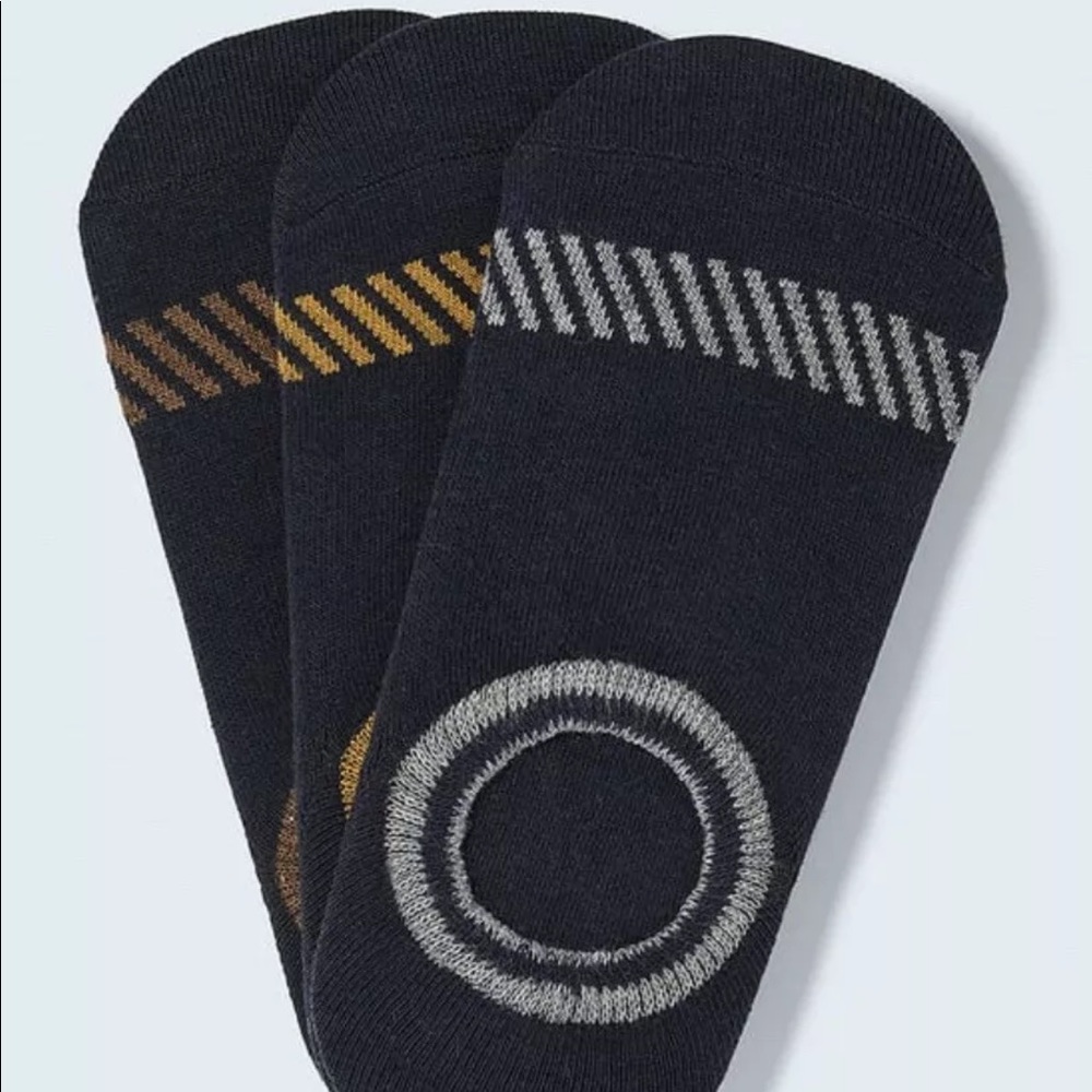 Zara Pack Of Three Pairs Of Striped Invisible Socks